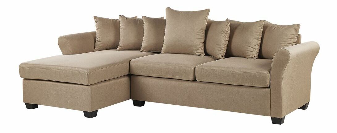 Rohová sedací souprava VENNA (béžová) (L)