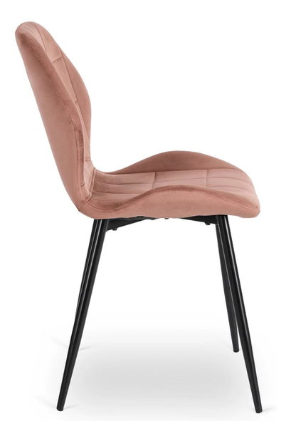 Jídelní židle Inolvidable (růžová + černá)