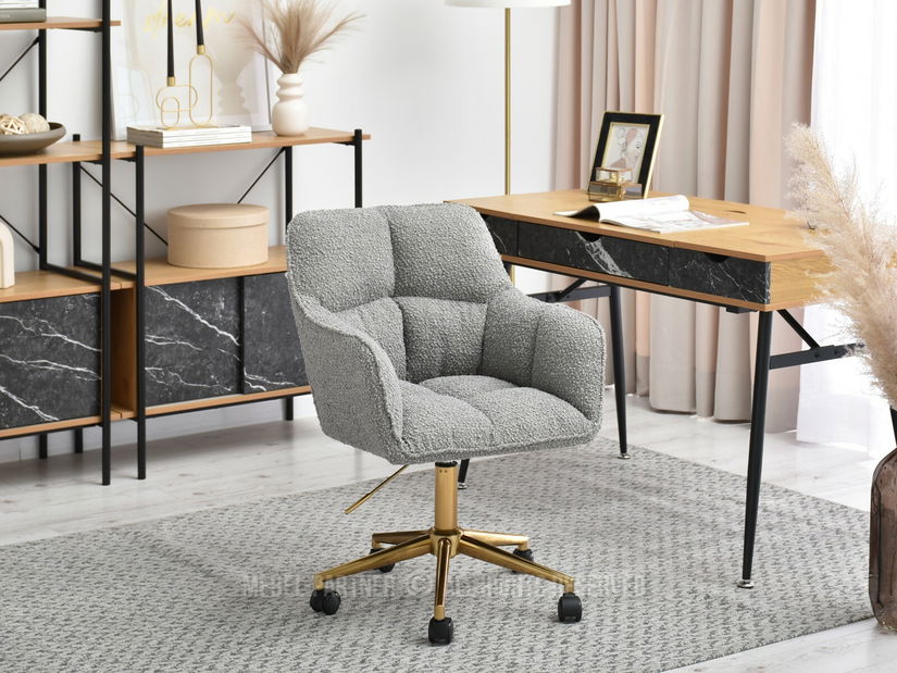 Křeslo Island (šedá + zlatá)