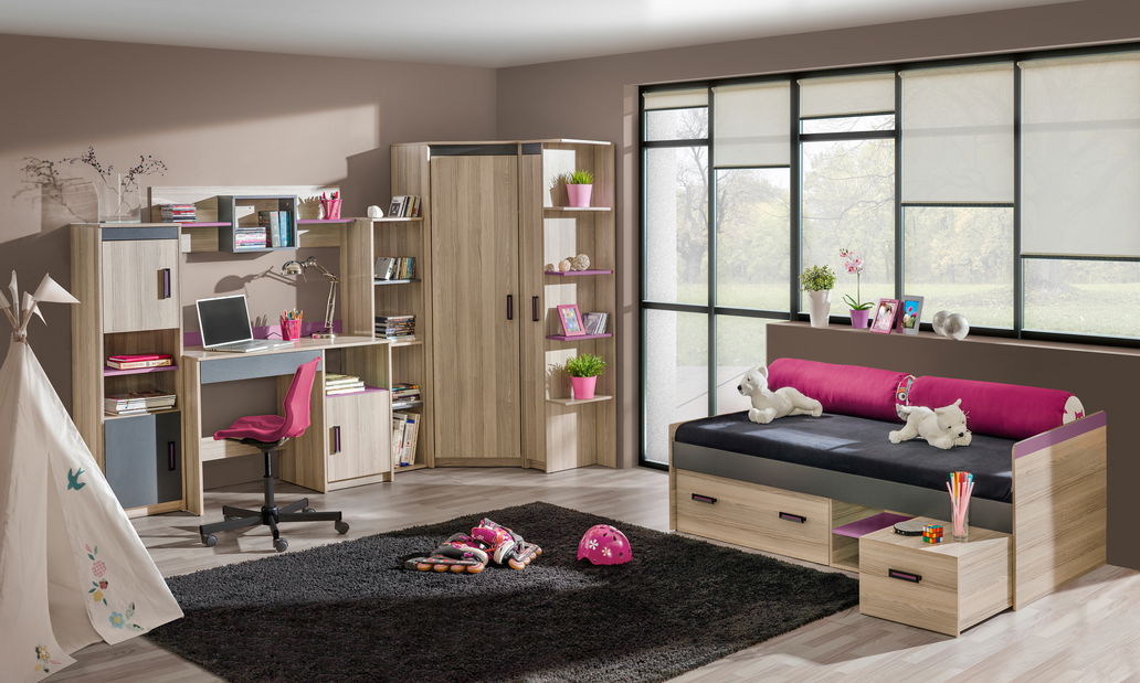 Jednolůžková postel 80 cm Ulmo U7 (s roštem a úl. prostorem)