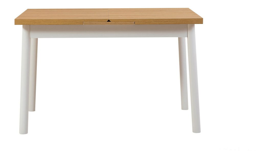 Rozkládací jídelní stůl (pro 6 osob) Oleander (Bílá)