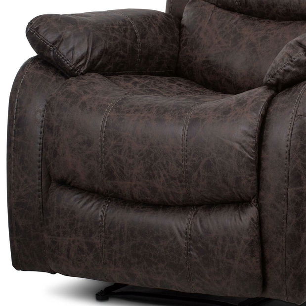 Polohovací křeslo Troquelados (hnědá)