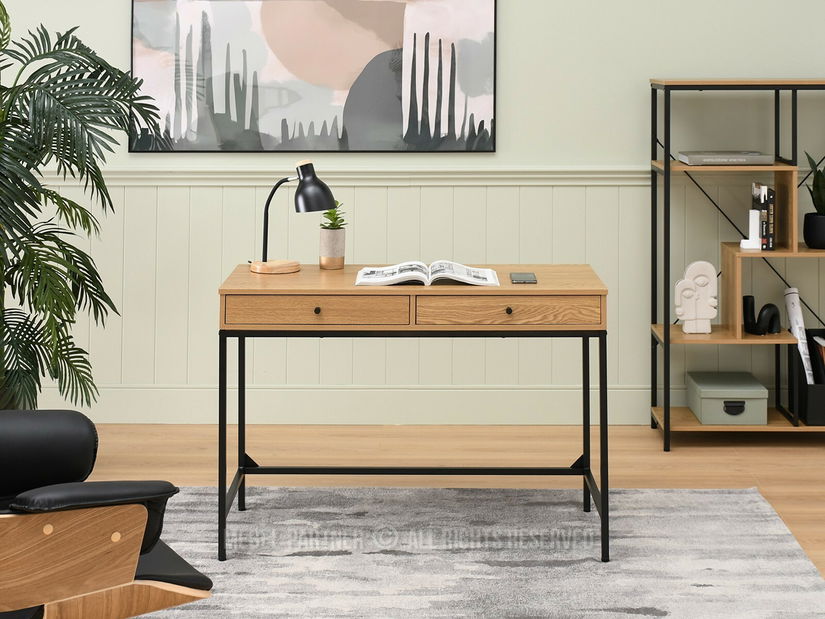 PC stolek Kaplan (dub + černá)