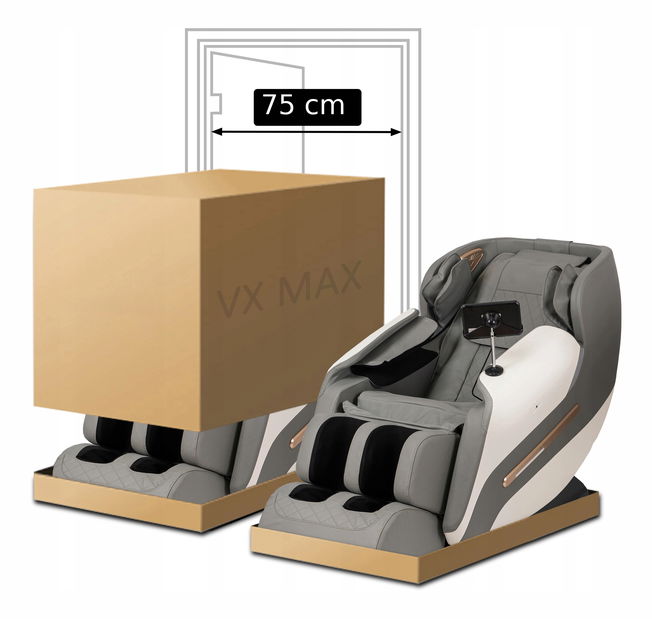 Masážní křeslo Visita Max (šedá)