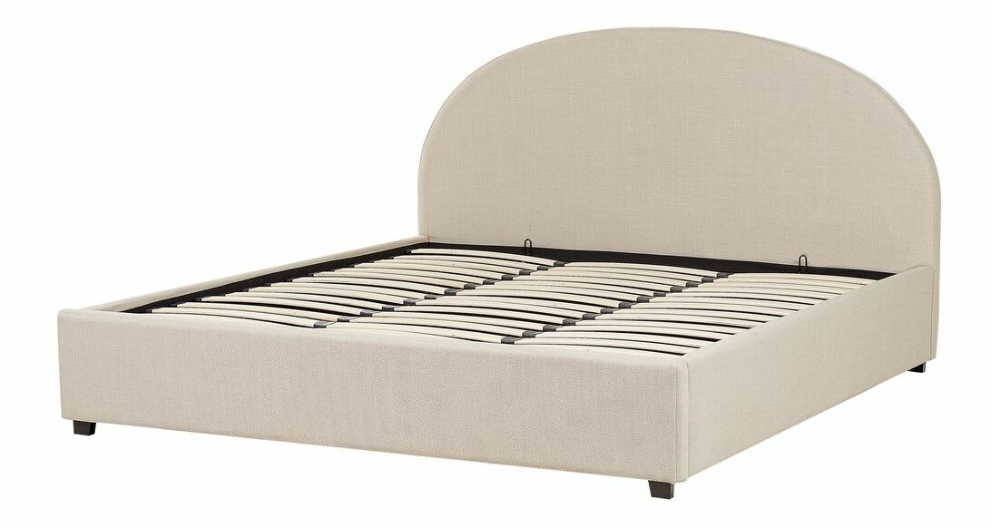 Manželská postel 180 cm Verena (světlohnědá) (s roštem a úložným prostorem)