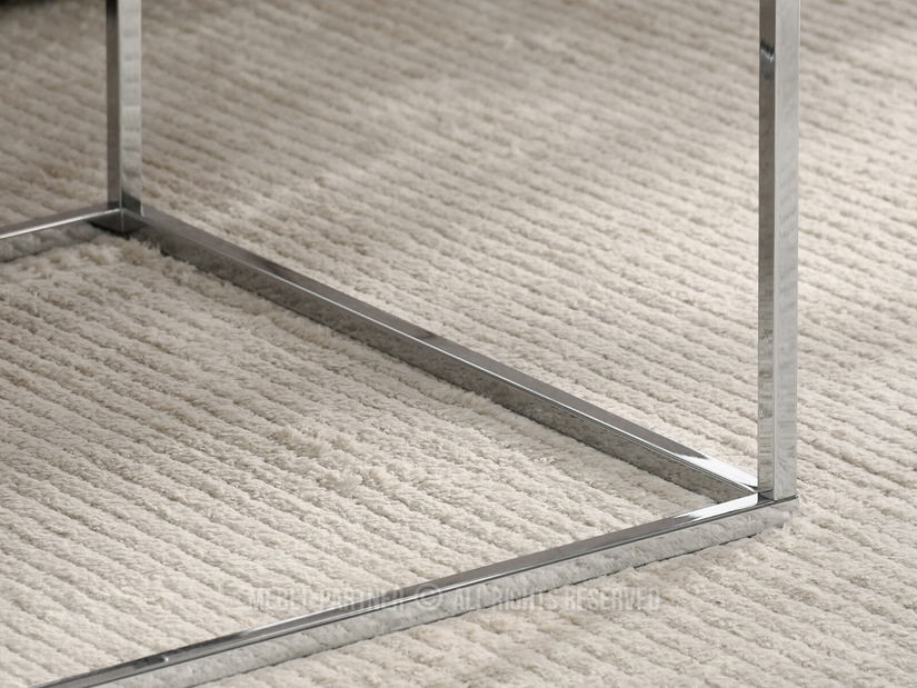 Konferenční stolek Bella M (černý mramor + chromová)