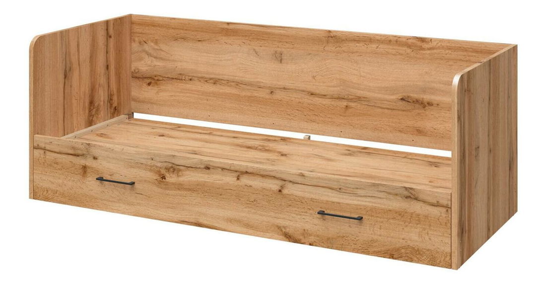 Jednolůžková rozkládací postel 80 cm BRW Tetrix 13 (dub wotan) (s úl. prostorem)