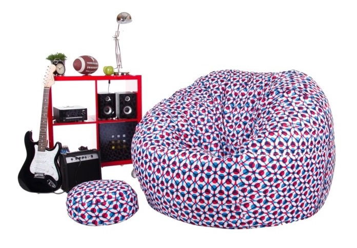 Sedací vak s taburetem Biggy Mom XXXXL (vícebarevné)