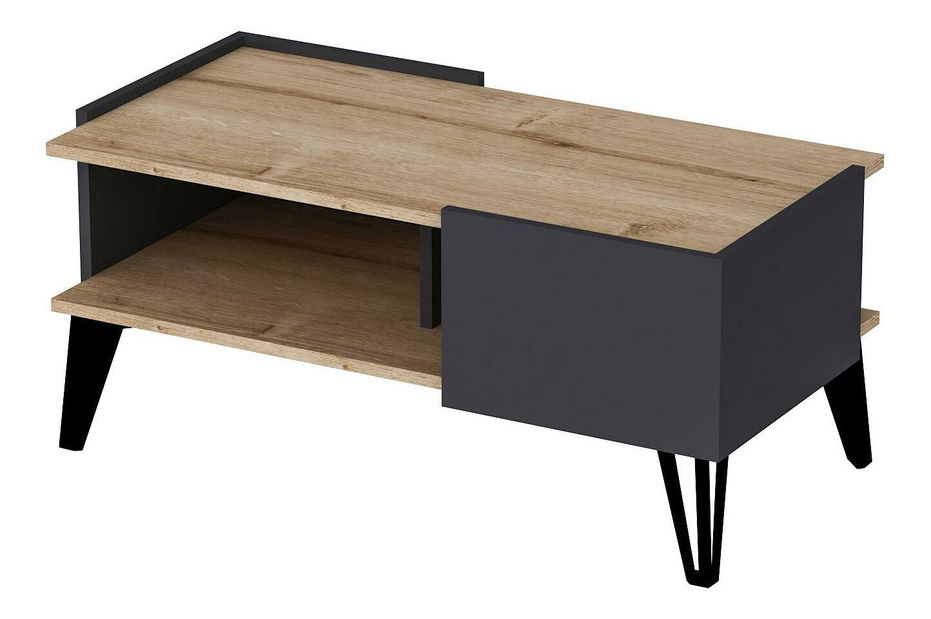 Konferenční stolek Tilata (dub safírový + antracit)