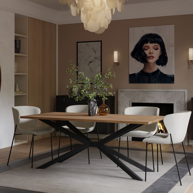 Jídelní stůl Tampos (dub lancelot) (pro 8 a více osob)