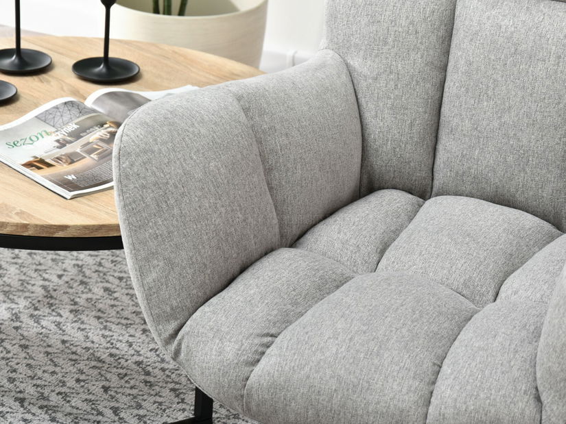 Křeslo Kikino (šedá + černá)