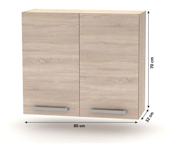 Kuchyň Noliana 240 cm (dub sonoma)