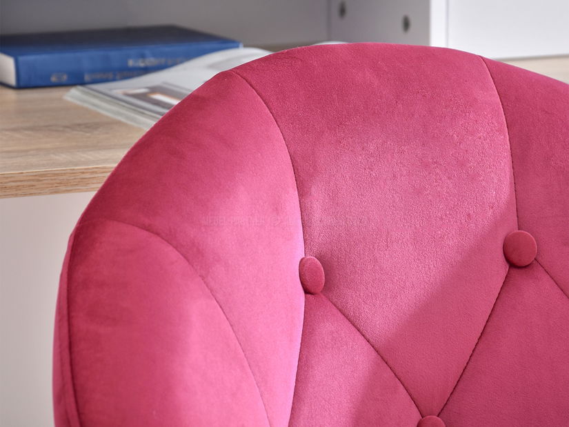Křeslo Lush 4 (růžová + chromová)