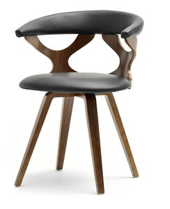 Židle Bender (ořech tmavý + ořech)