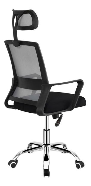 Kancelářské křeslo Děkan (světle šedá + černá + chromová)