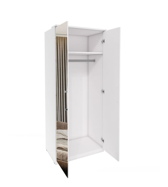 Policová skříň Centaury Typ 58 (bílá + zrcadlo)