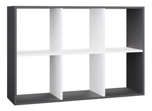Regál Metros 3 (antracit + bílá)