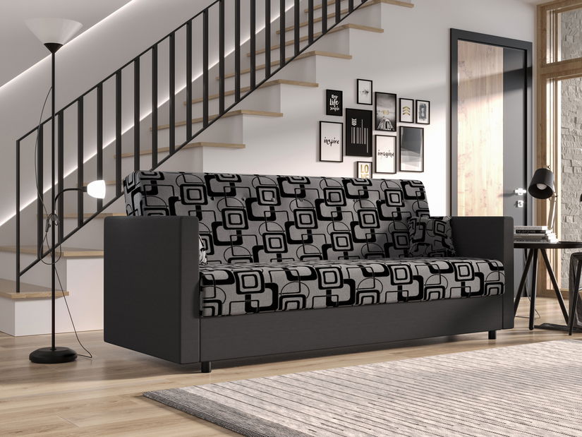 Pohovka trojsedačka Momentum (bílá + šedá)