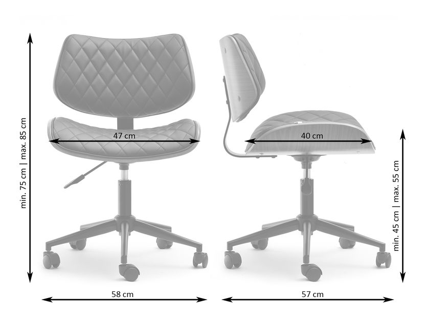 Židle Brunko (ořech černý + chromová)