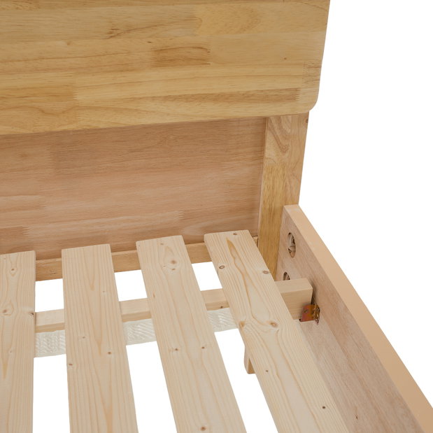 Manželská postel 180 cm Novedades (přírodní) (s roštem)
