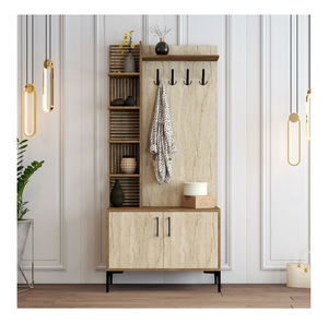 Předsíňová stěna Valery 1 (ořech + travertin)