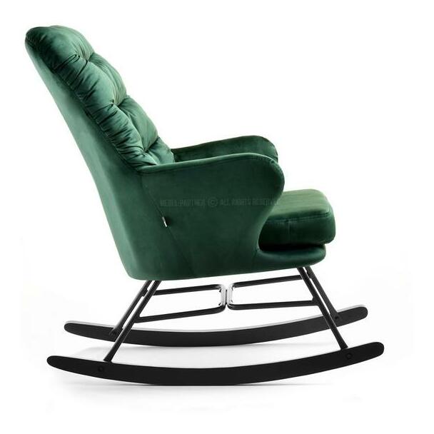 Křeslo Lusil (zelená + černá)