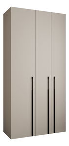 Šatní skříň 120 cm Carmela 40-3 (kašmír + černá)