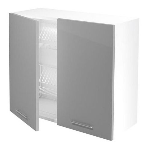 Horní kuchyňská skříňka Verlene (šedá)