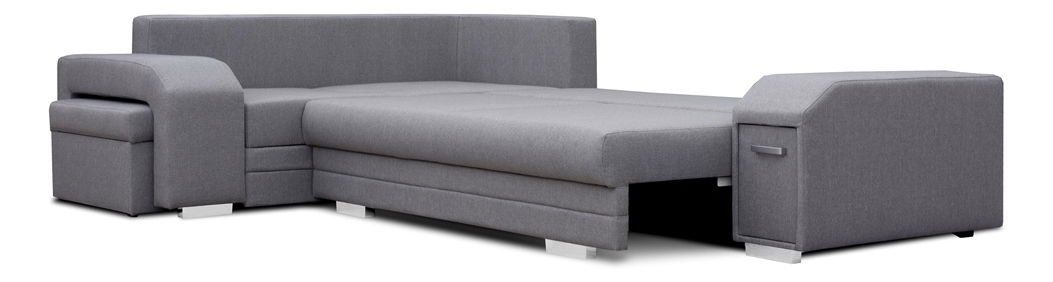 Rohová sedací souprava Alfredo (světle šedá) (L)