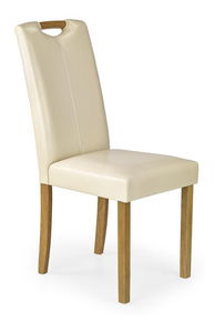Jídelní židle Caro (buk + krémová)
