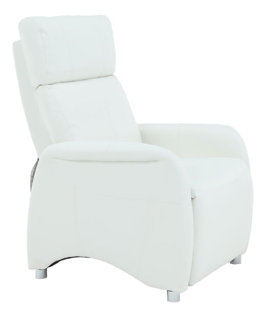Relaxační křeslo Francesco CH-113100 kůže PU bílá