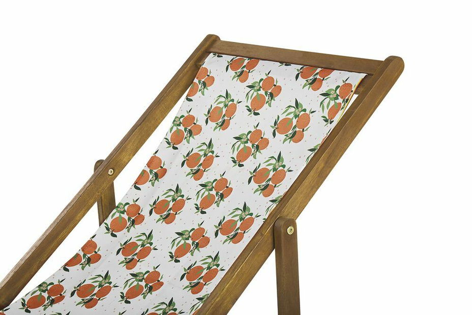 Set 2 ks zahradních lehátek s náhradními potahy Antio (zelená + oranžová)