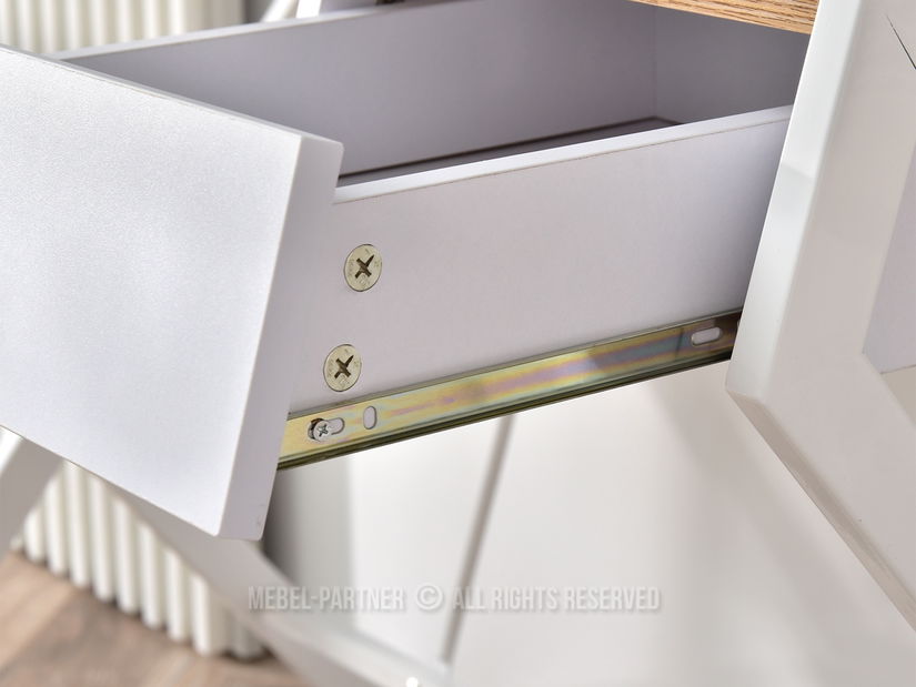 PC stolek Desiguo (dub + bílá)