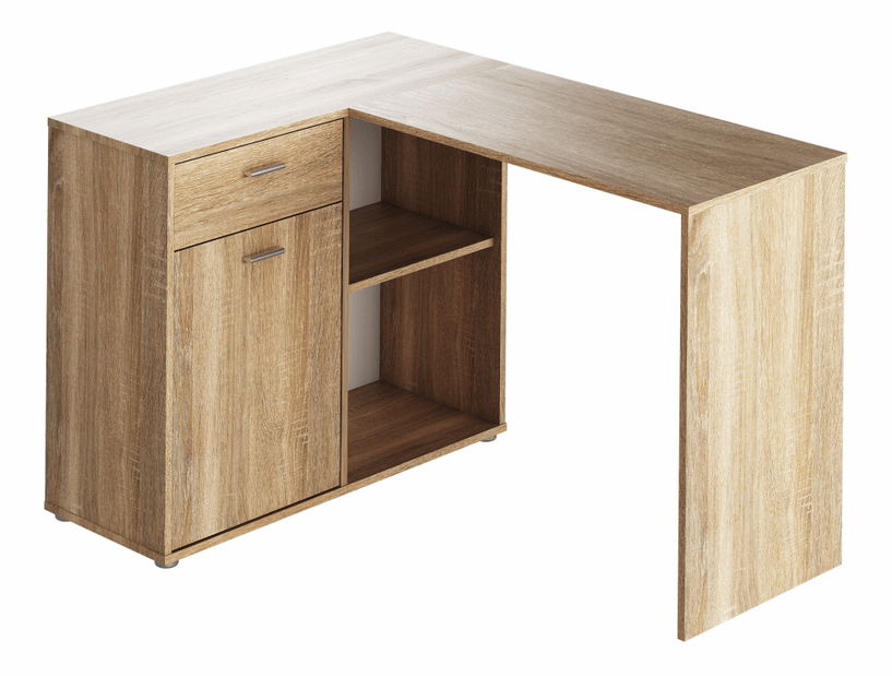 Rohový PC stolek Kalimoro (dub sonoma)