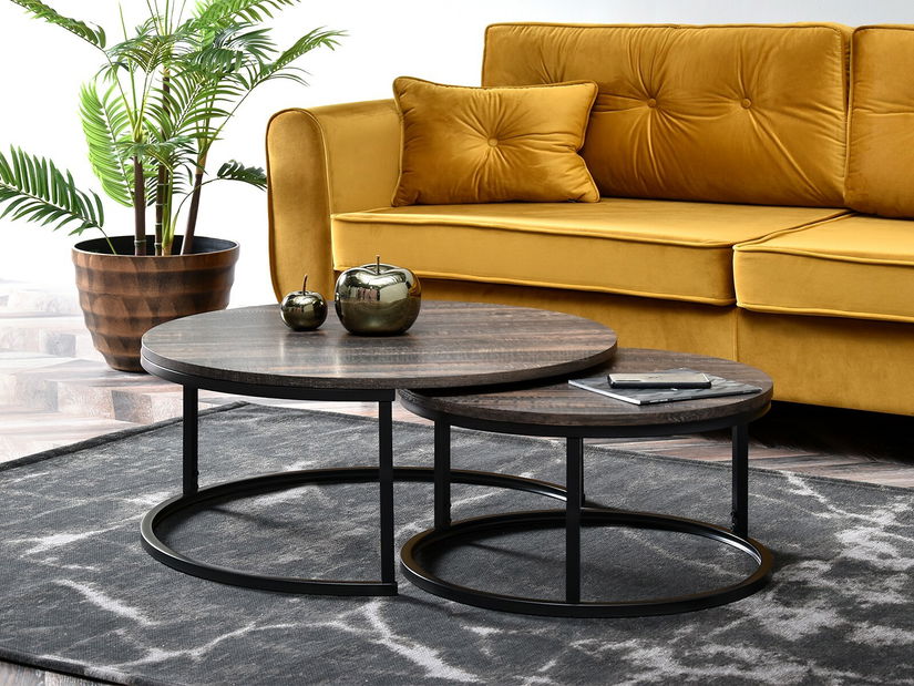 Konferenční stolek Kolja Zest Xl (dub + černá)