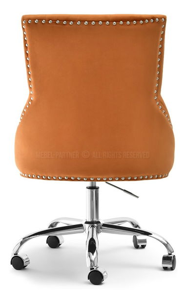 Židle Sonia (oranžová + chromová)