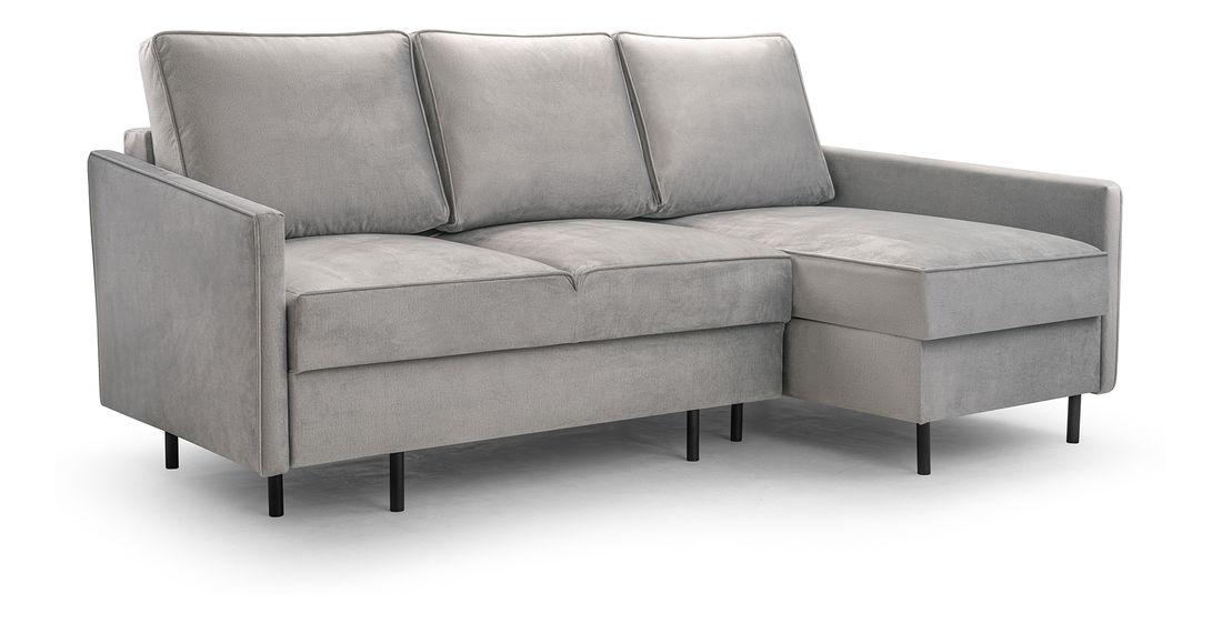 Rohová sedačka Robia (P) (světle šedá)