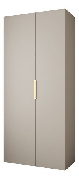 Šatní skříň 110 cm Carmela 50-4 (kašmír + zlatá)