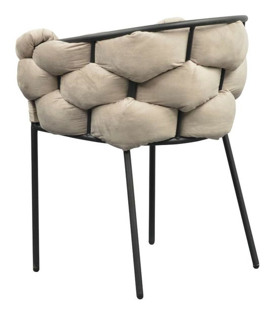 Jídelní židle Dorri (šedohnědá + černá)