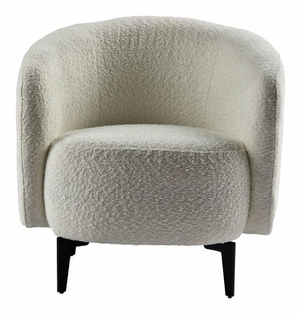 Relaxační křeslo PRESS (bílá + černá)