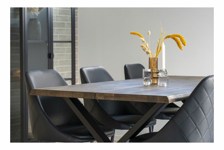 Jídelní stůl Tvameria 9 (tmavě hnědá)