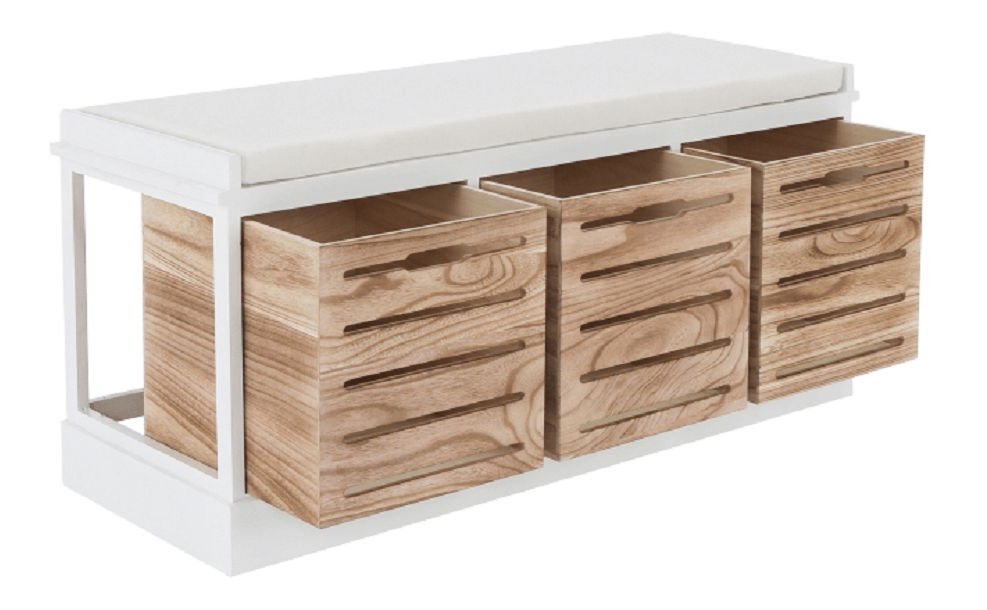 Lavice Tordo (bílá + medová)