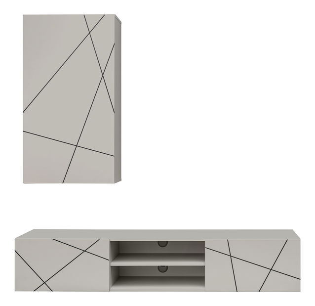 Obývací stěna Gaolino 1 (kašmír + černá) 