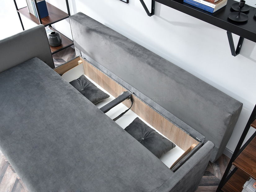 Pohovka dvousedačka Mastil (černá)