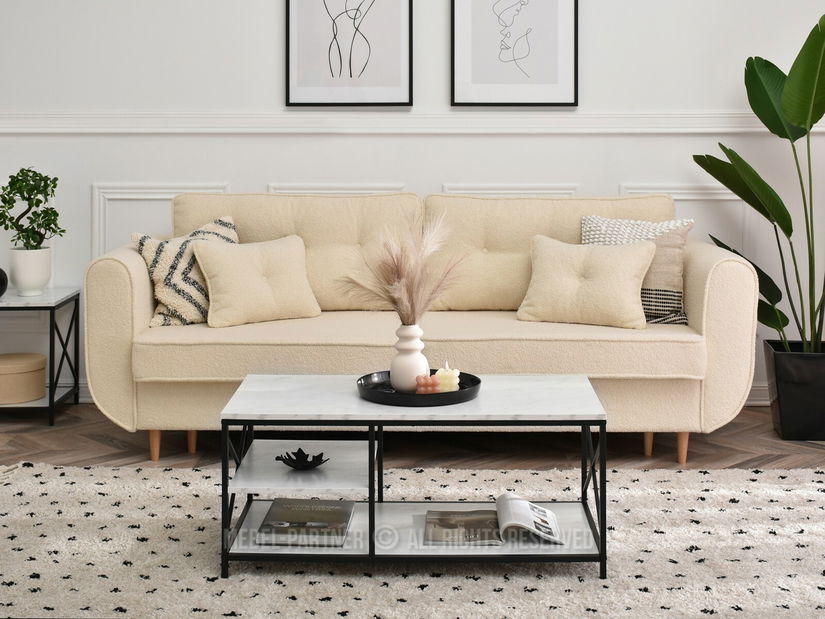 Konferenční stolek Jukky Stol (bílá + černá)