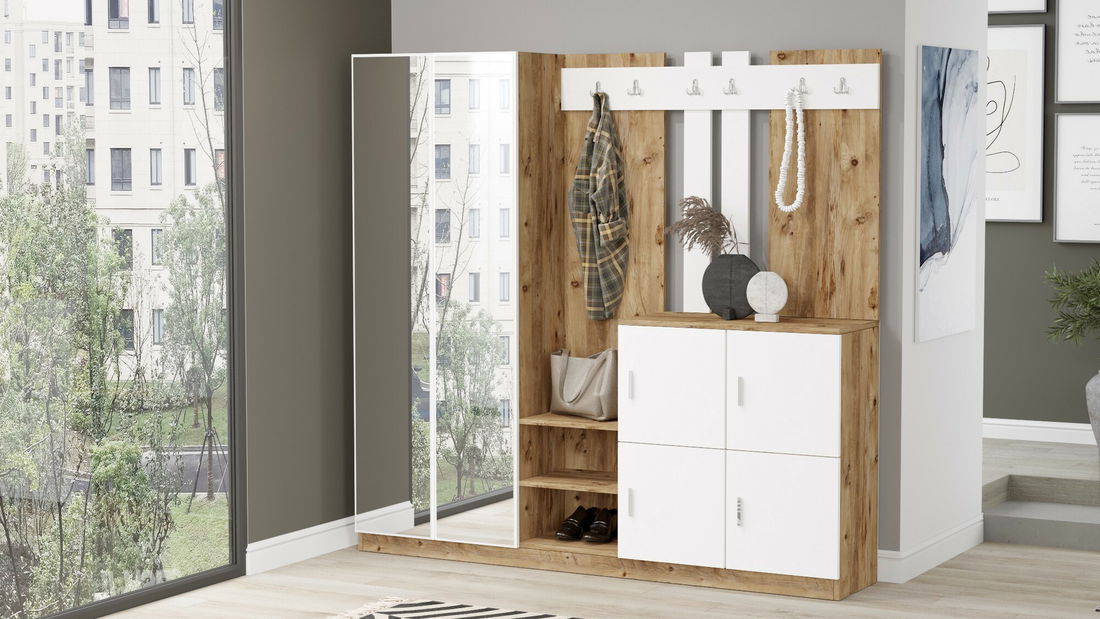 Předsíň Dede 8 (Borovice antlantic + Bílá)