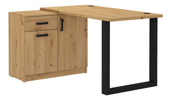 Pc stolek Mantela 130 (dub artisan + černá)