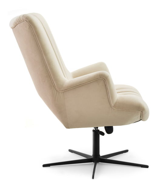 Relaxační křeslo Elesenta (béžová + černá)