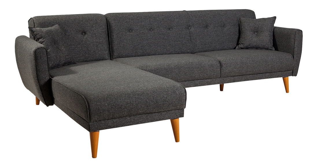 Rohová sedací souprava Alhambra (L) (antracit)