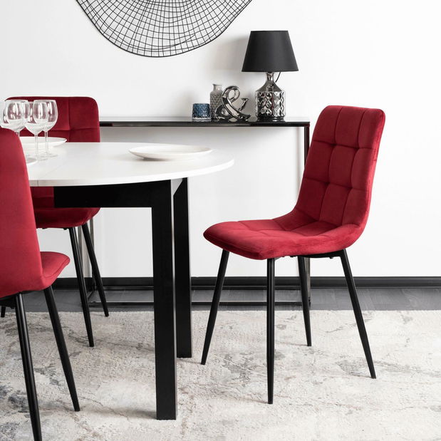 Jídelní židle Permite (bordó)